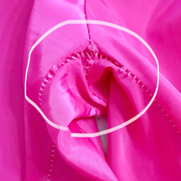 Vintage 80s Colorblock Windbreaker Jumpsuit Pink Teal Women’s M - Picture 6 of 7